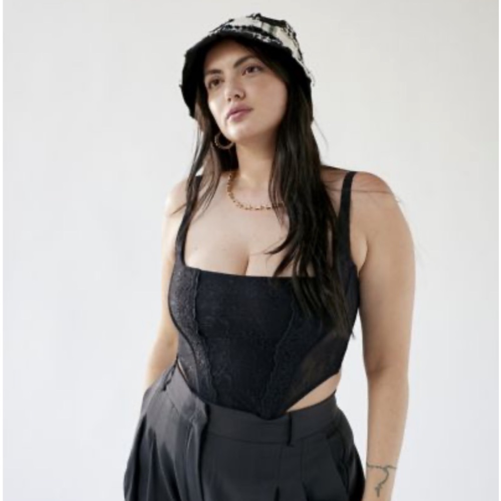 Urban Outfitters black lace corset